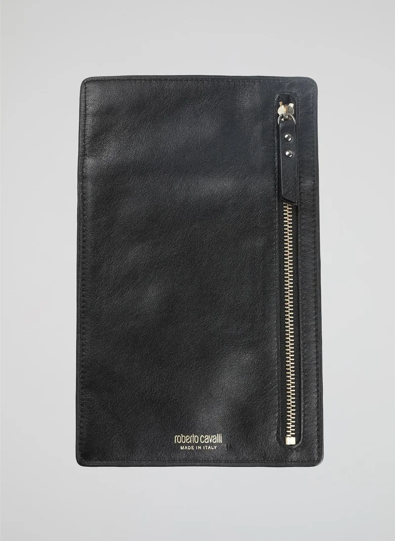 روبرتو كافالي حامل جواز سفر جلدي أسود